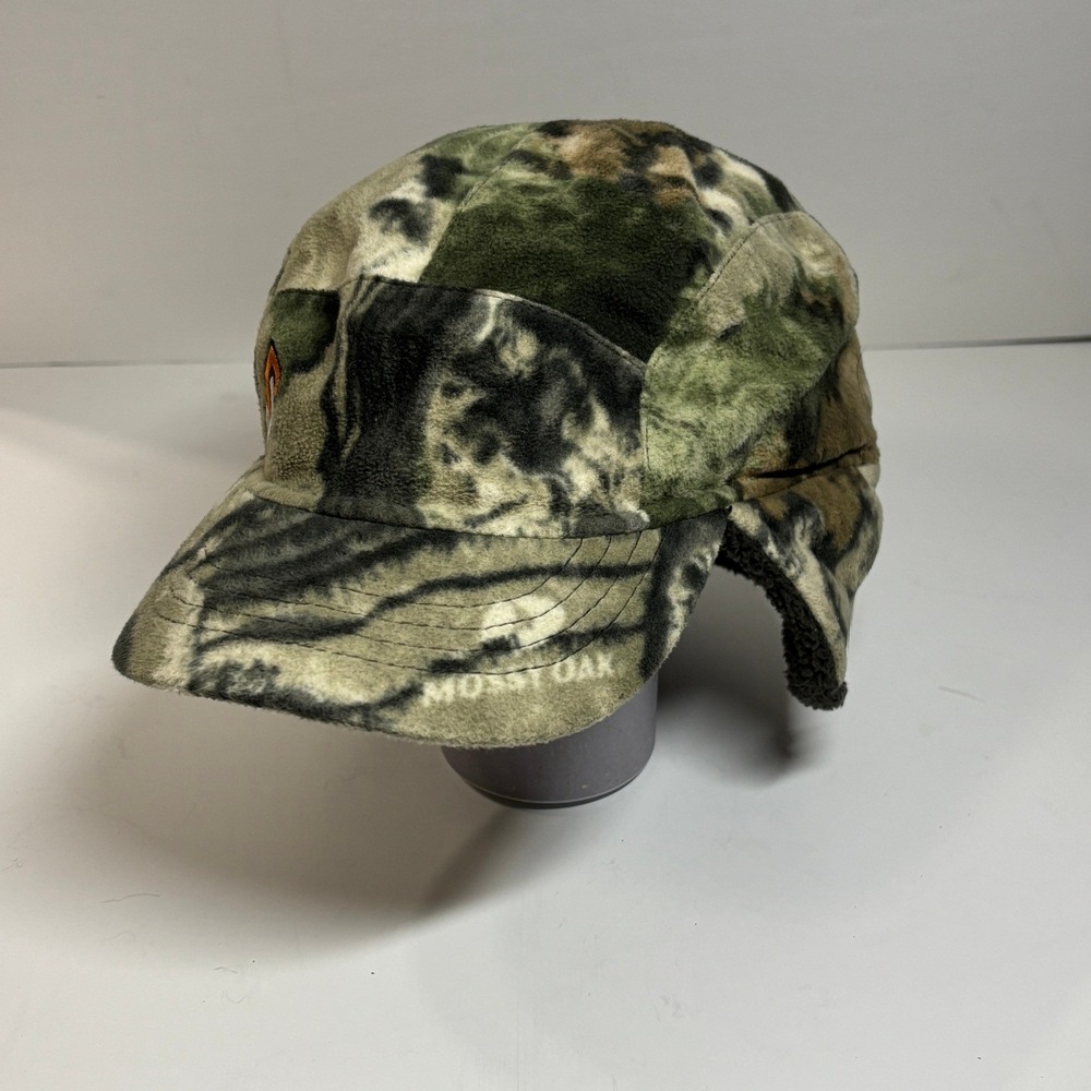 ScentLok Mossy Oak Camo Fleece‎ Lined Trapper Hat Men's Size ML